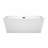Sara 63'' x 32'' Soaking Acrylic Bathtub-50480639