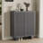31.6" Fluted Door Shoe Cabinet, 5-Tier Entryway Storage Bench with Adjustable Shelves-221428762-234608851
