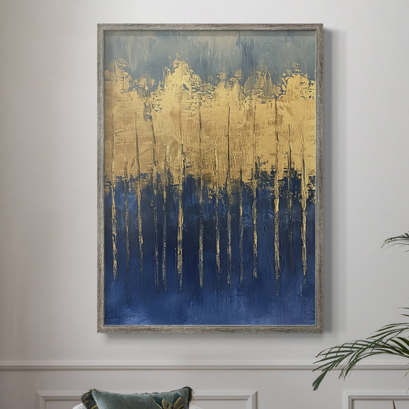 ABSTRACT Series VI Framed Print - Solid Wood, 21" H x 17" W