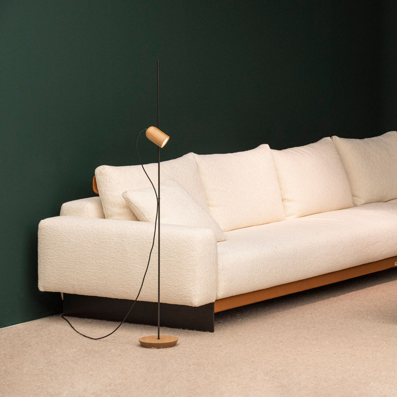 Onfa Novelty Floor Lamp, Oak/Graphite, Oak