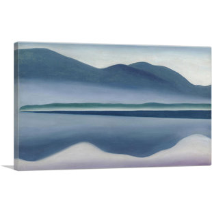 «Blue Lake George 1922» par Georgia O-Keeffe, reproduction d'art sur toile tendue