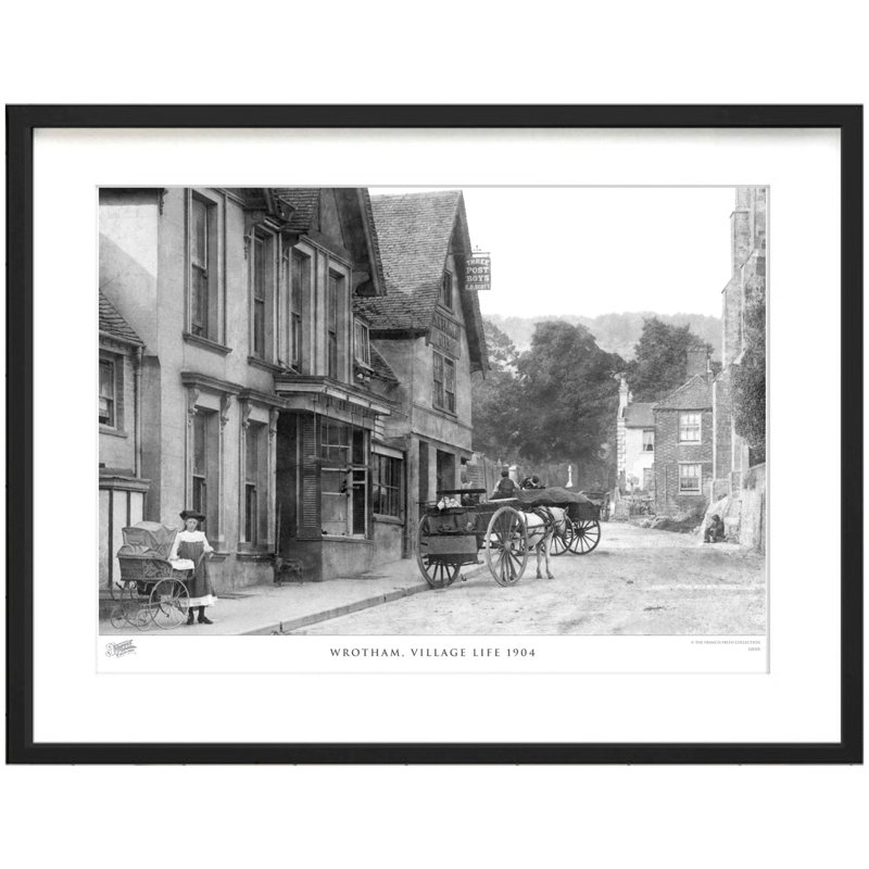 Wrotham, Village Life 1904 by Francis Frith - Single Picture Frame Print, 40cm H x 50cm W x 2.3cm D