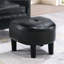 Fauteuil d'appoint noir et dossier de style, mousse de soutien, pieds en plastique, facile à intégrer dans un ressort en S contemporain rembourré, sangle, quincaillerie, parfait pour lire dans le coin de la chambre à coucher