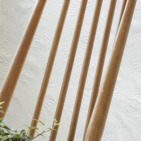 10m L x 52cm W Abstract 3D Embossed Roll Wallpaper