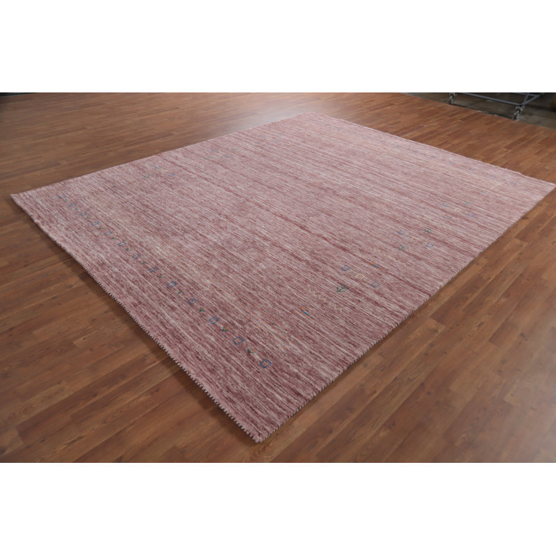 Tribal Gabbeh Style Indian Area Rug 8x10