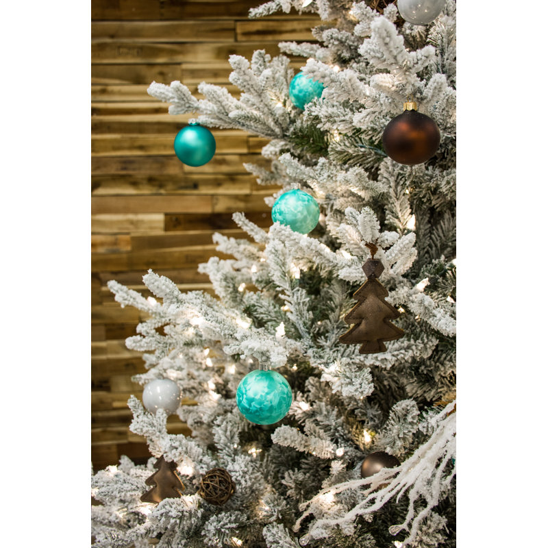 Artificial Spruce Christmas Tree, 7.97ft H x 5.58ft W x 5.58ft D