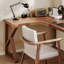  Bureaux en bois massif en L noyer-108609708-108609711