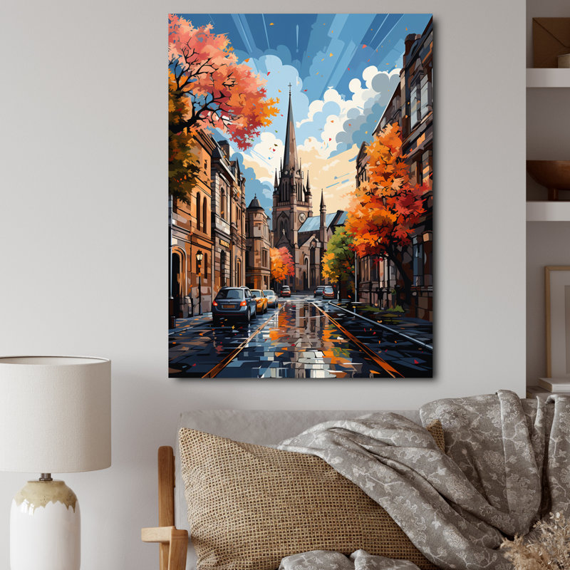 «Limose City Dublin Popart I», reproduction sur toile, H 32 po x l 24 po x P 1 po, Toile tendue