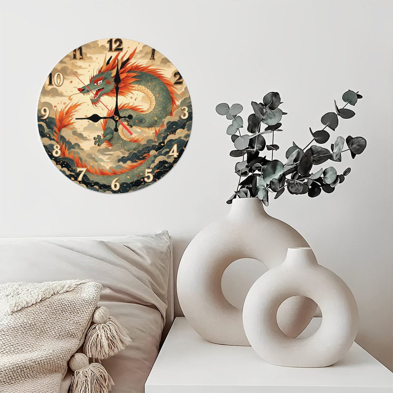 Horloge murale dragon