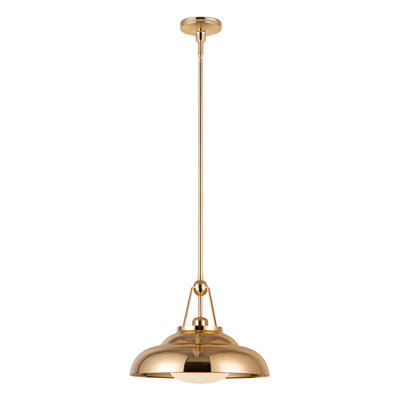 Palmetto Single Light Steel Pendant