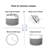 Hand Woven Fabric Laundry Basket with Handles