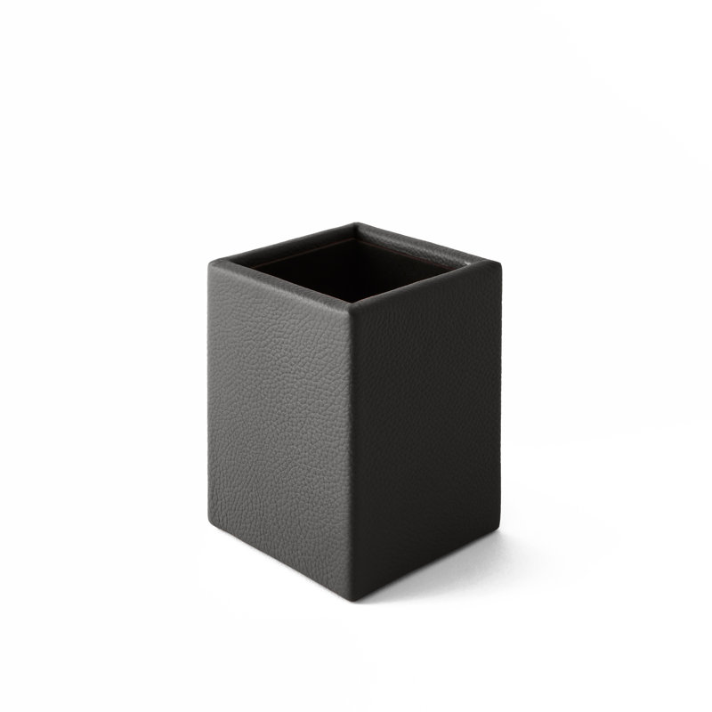 Mamane Leather Pen Holder, Anthracite Grey