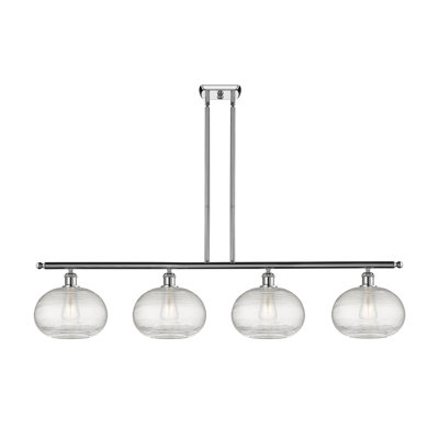 Luminaire suspendu pour îlot de cuisine 4 lumières Larrick