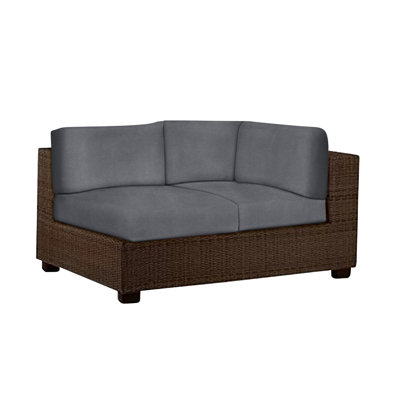 Montecito 63'' High-Density Polyethylene (HDPE) Wicker Outdoor Patio Sectional