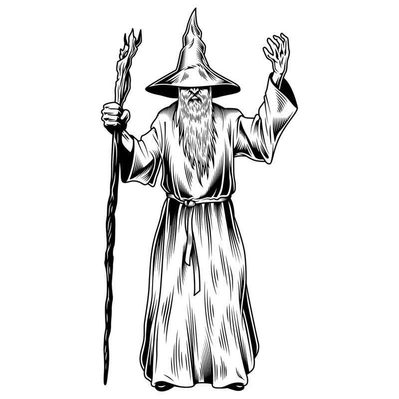 85" Wizard Cardboard Standup