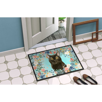 Wile Non-Slip Floral Doormat