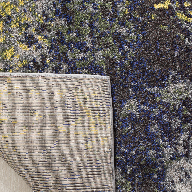 Mckee Performance Abstract Rug, Round 6'7"