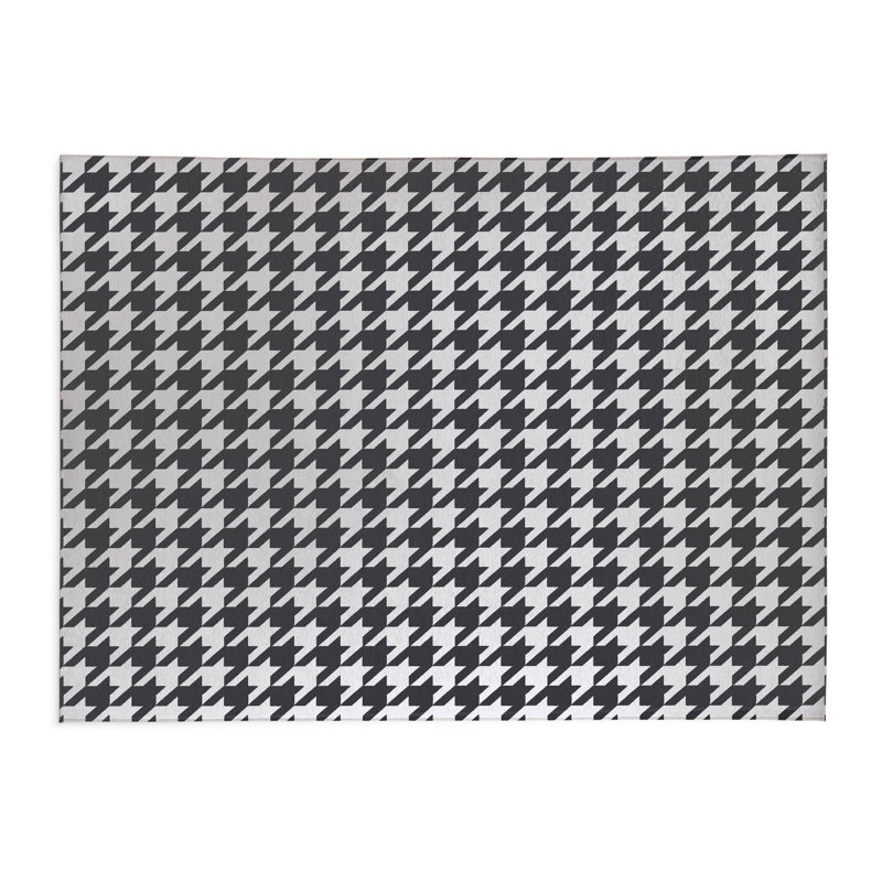 Tapis de cuisine léger antidérapant, Gris anthracite, Rectangle 4pi x 6 pi