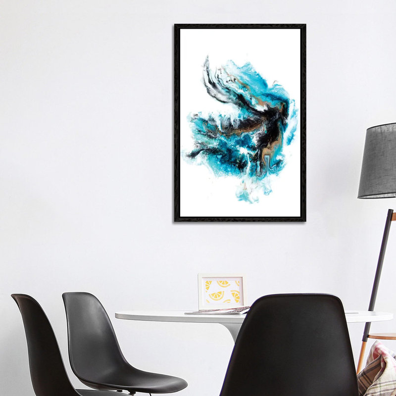 Acropora - Print on Canvas, 101.6 cm H x 66.04 cm W, Black Framed