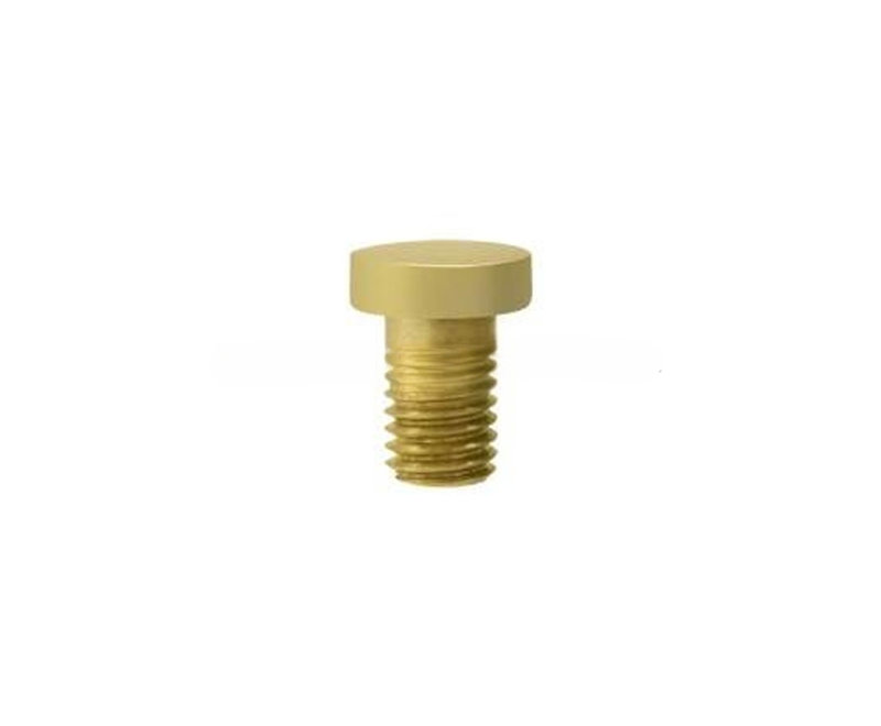 Deltana HPSS70U3-UNL Extended Button Tip for Solid Brass Hinges in Unlacquered Brass, Unlacquered Brass