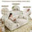 Lozena 78-Inch King-Size Convertible Sleeper Sofa Bed with No Assembly, Hybrid Mattress Couch Compression Sofa In a Box-217050377
