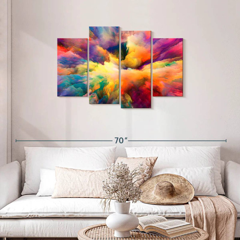 Nuage de couleur abstraite Avery