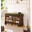Banc de rangement pour chaussures en bois massif