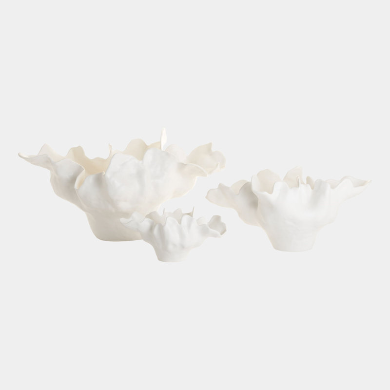 Meteor Bowl-Ivory, 15" H x 20" W x 29" D