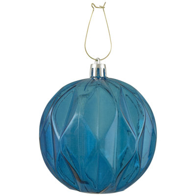 Ornement boule de Noël transparente Rhombus