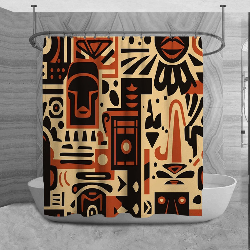 Rideau de douche Tarrick, H 73 po x l 70 po