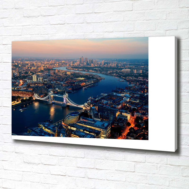 London From A Bird'S Eye View - Wrapped Canvas Print