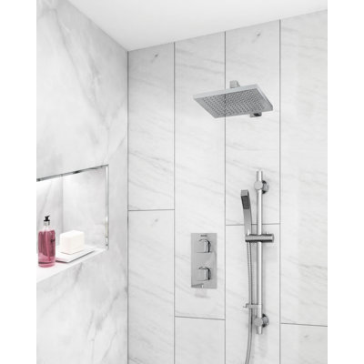 Cobalt Double Recessed Thermostatic Shower Valve