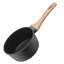 Casserole antiadhésive de 1,5 pte avec couvercle en verre et poignée amovible noir-117792942-117792943