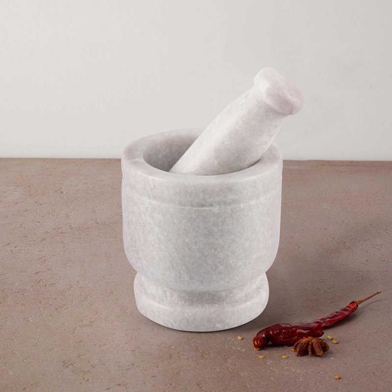 Marble Mortar And Pestle Set