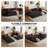 Living Room Couple 2-Person Sofa,Convertible Sleeper Sofa Bed With 2 Pillows, Corduroy Couch Removable And Washable Sofa , Floor Sofa Lounge Couch For Small Spaces-6928922