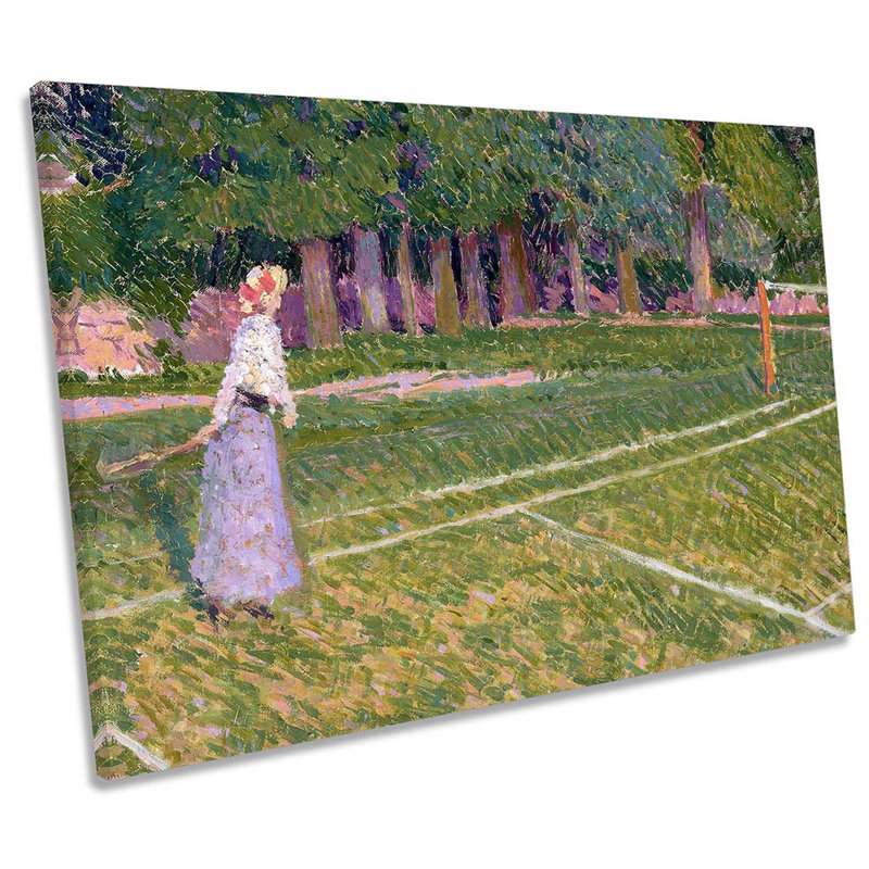 Spencer Gore Tennis At Hertingfordbury - Wrapped Canvas Print, 61cm H x 91.4cm W x 4cm D