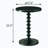 Black circular wooden side table-846018568