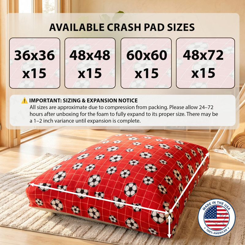 Coussin pour enfants et adultes Sensory, Rouge