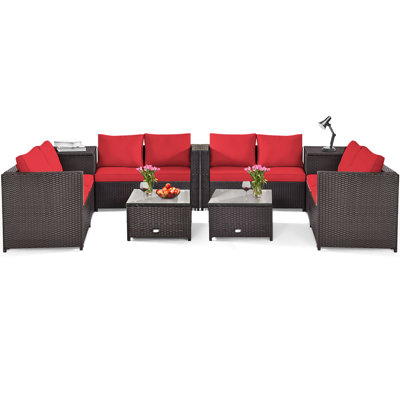 8 - Person Patio Conversation Set with Cushions