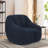 Soft Teddy Fabric Tufted Memory Sponge Foam Filled Bean Bag Chair-1689164112