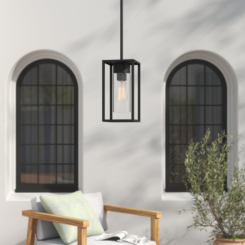 Idora 1 - Light Outdoor Hanging Lantern, Black