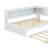 Full-Size Wooden Daybed With Built-In Shelves USB Ports LED Lighting And Pull-Out Trundle-840990377