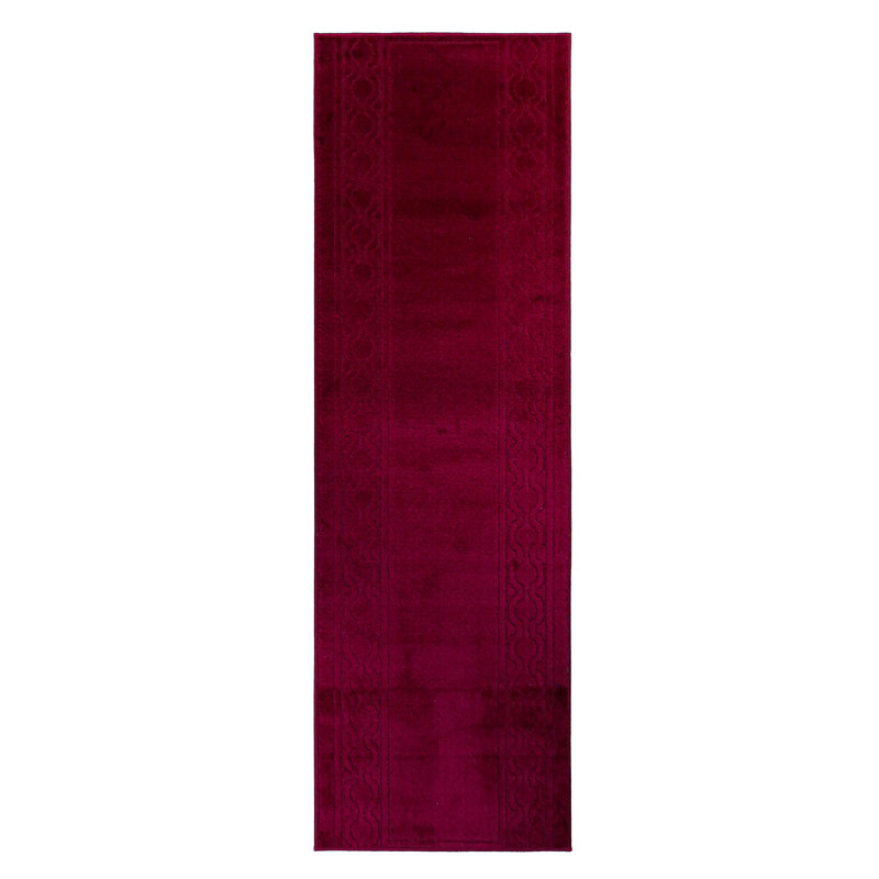 Tapis rouge antidérapant, Tapis de couloir 2 pi 2 po x 5 pi