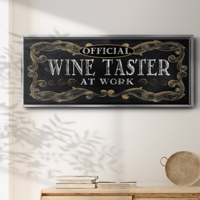 Dégustation de vin - toile encadrée