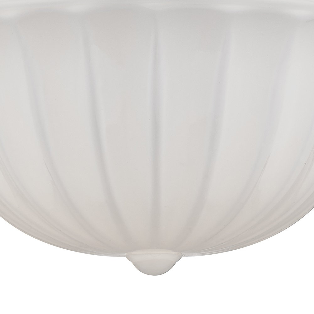 Maisie Single Light Glass Semi Flush Mount, Aged Brass, 7.5" H x 9" W