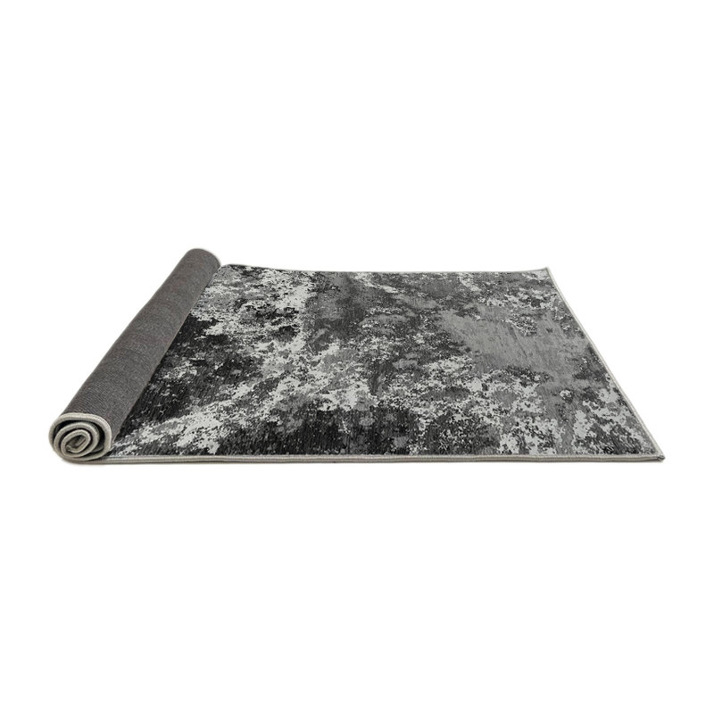 Tapis gris Mid-Century moderne 2043, Carré 4 pi