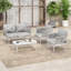 Ensemble de 4 pièces en acier Mariano-269055151-269055148