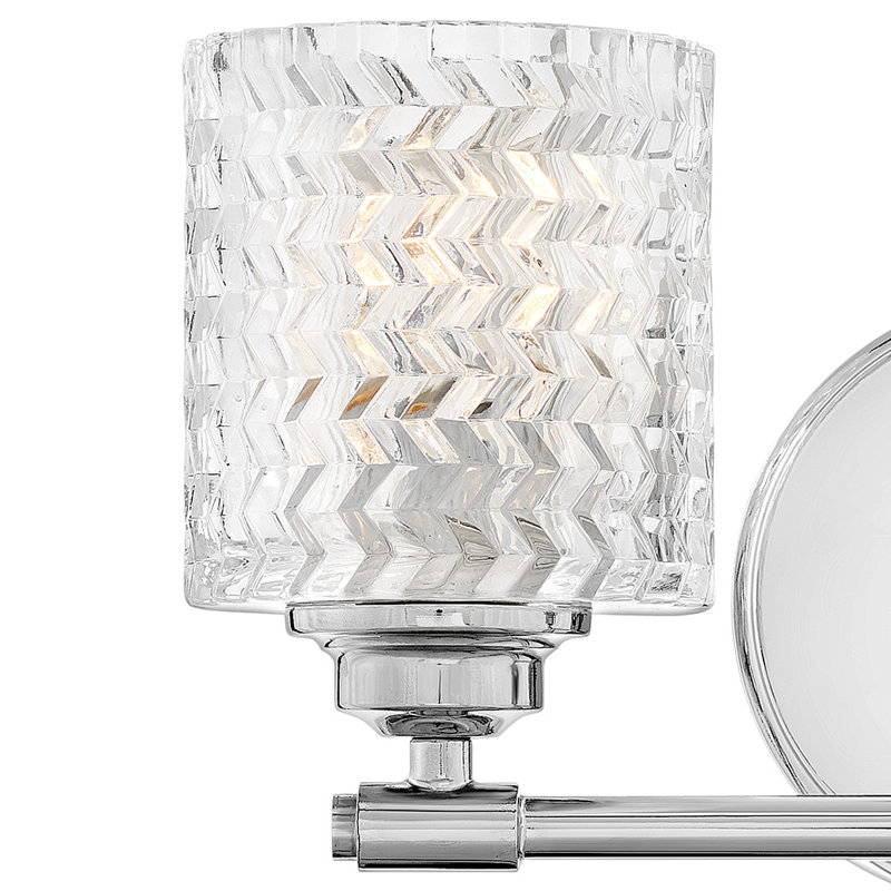 Éclairage pour salle de bain 2 lumières Shannon, Chrome