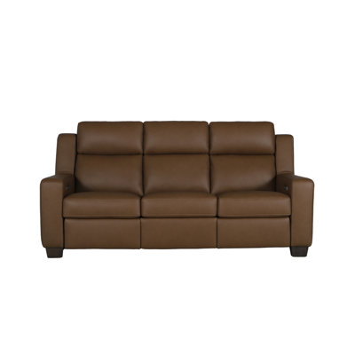 Triple Power Leather Zero Wall Zero Gravity Reclining Sofa with USB and USB-C Ports