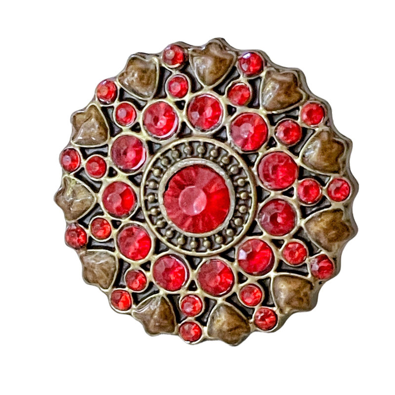 Paquet de boutons ronds de 1,5 po de diamètre cloisonné peint à la main